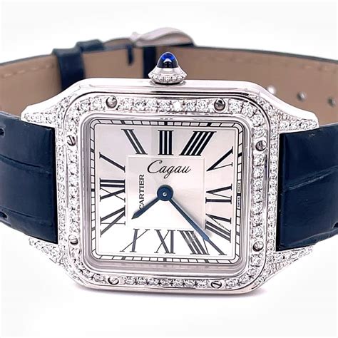 replica cartier santos watch|cartier santos dumont diamond.